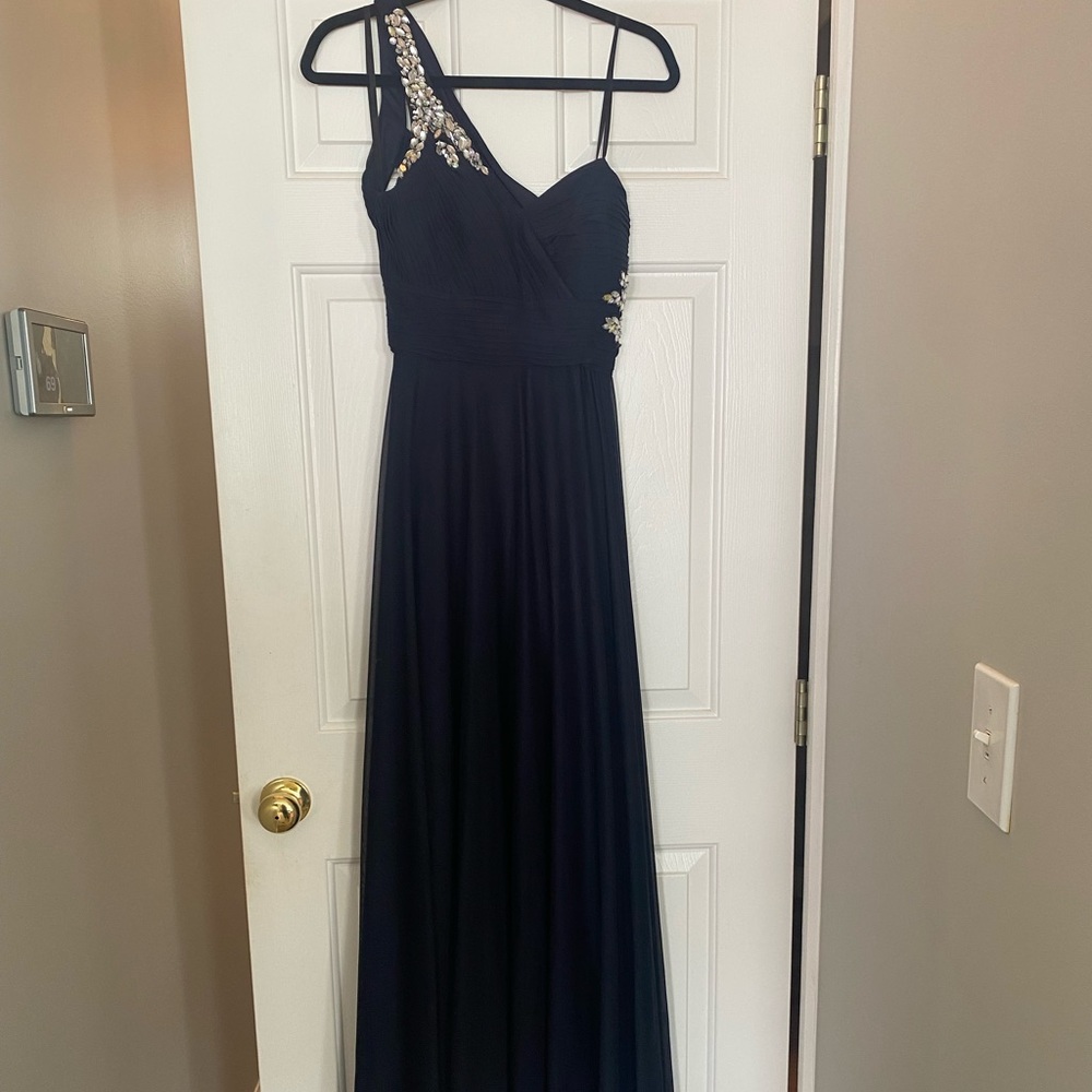 Xscape floor length beaded gown